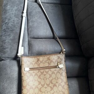 Coach Tan Signature Crossbody Bag